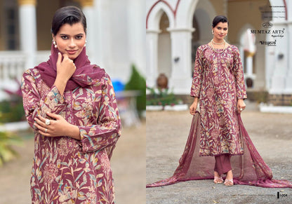 Shivangi Mumtaz Arts Jam Satin Karachi Salwar Suits Exporter Gujarat