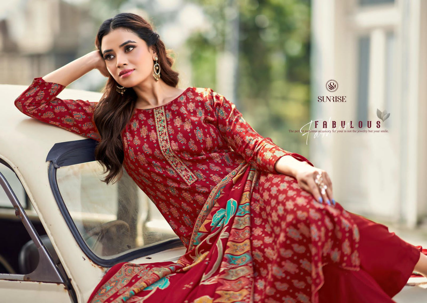 Shivangi Sunrise Pashmina Suits Supplier Ahmedabad