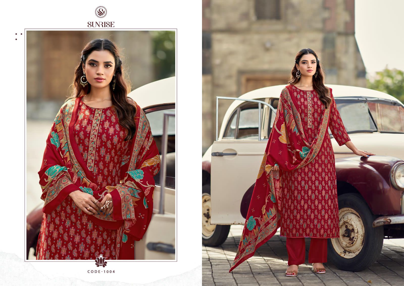 Shivangi Sunrise Pashmina Suits Supplier Ahmedabad