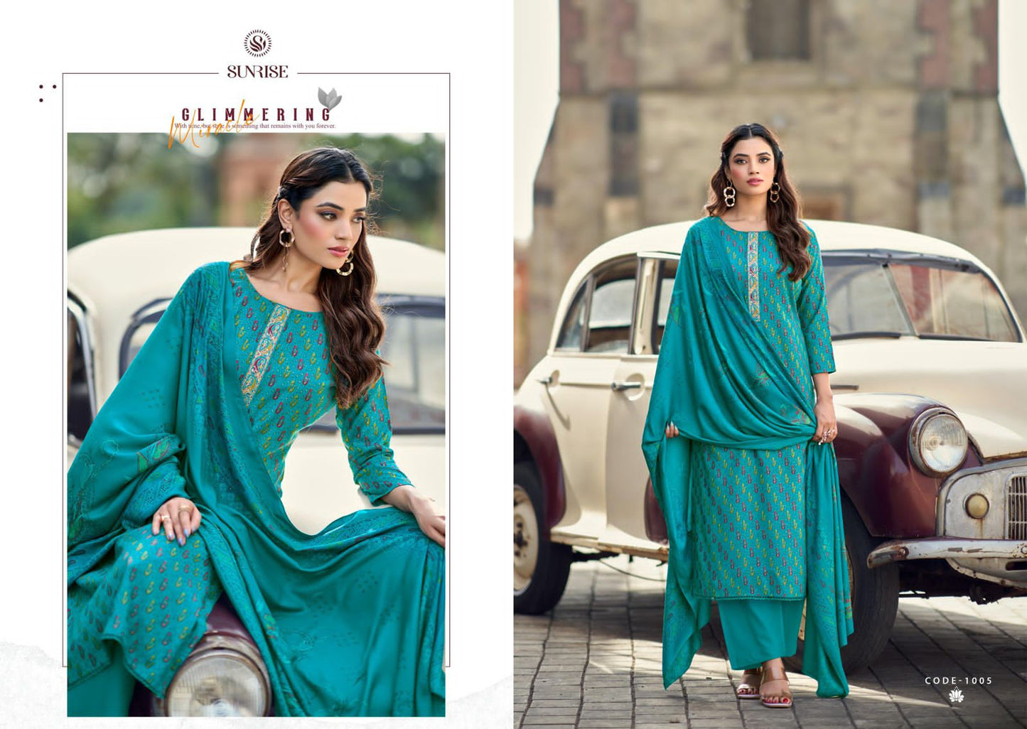 Shivangi Sunrise Pashmina Suits Supplier Ahmedabad