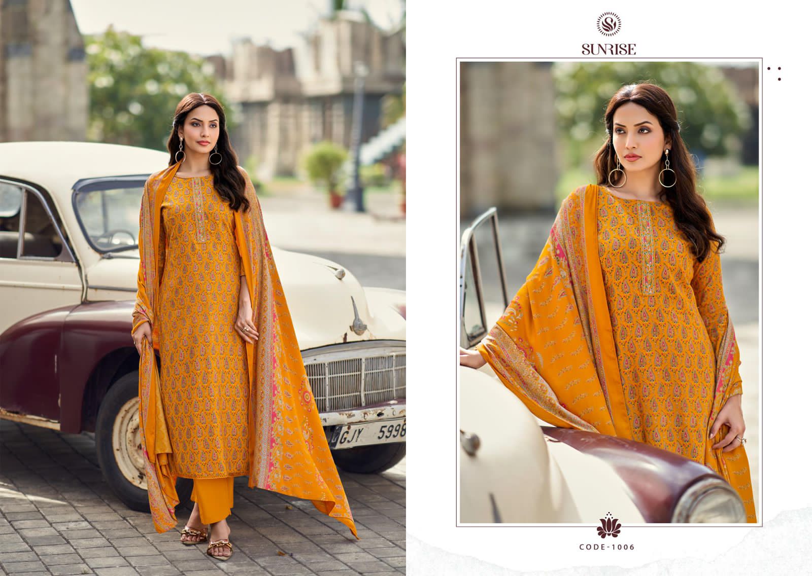 Shivangi Sunrise Pashmina Suits Supplier Ahmedabad