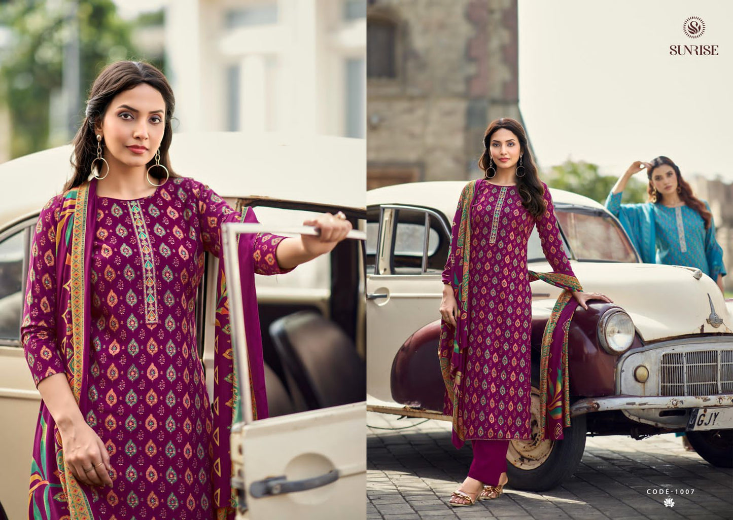 Shivangi Sunrise Pashmina Suits Supplier Ahmedabad