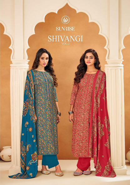 Shivangi Vol 2 Sunrise Pashmina Suits Supplier Gujarat