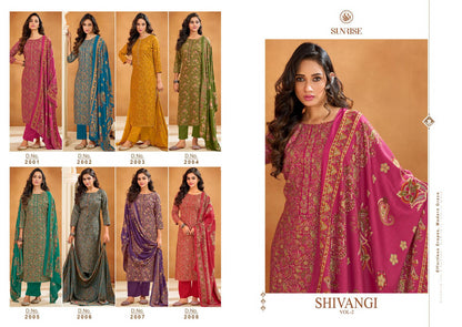 Shivangi Vol 2 Sunrise Pashmina Suits Supplier Gujarat