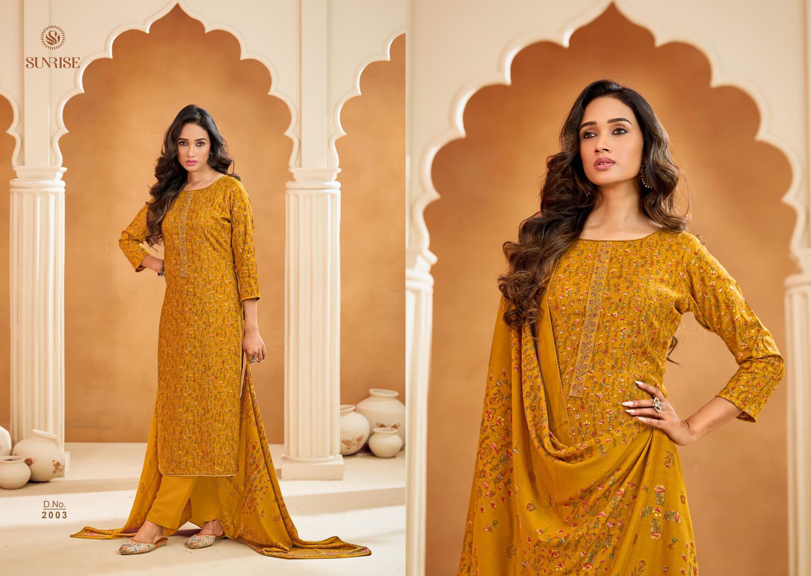 Shivangi Vol 2 Sunrise Pashmina Suits Supplier Gujarat