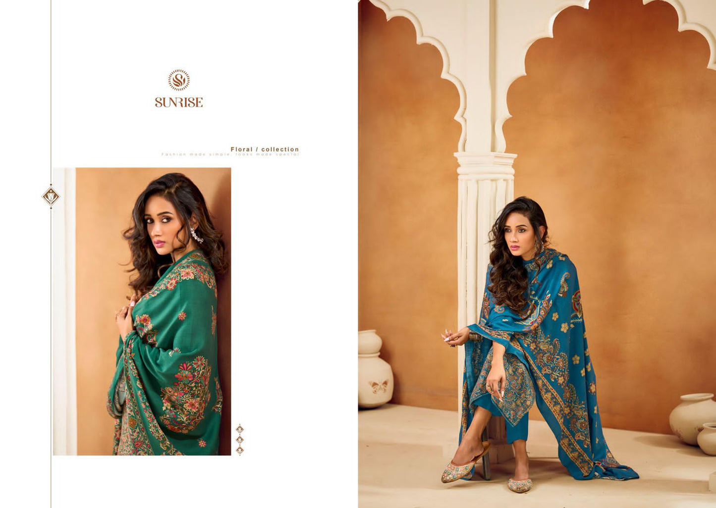 Shivangi Vol 2 Sunrise Pashmina Suits Supplier Gujarat