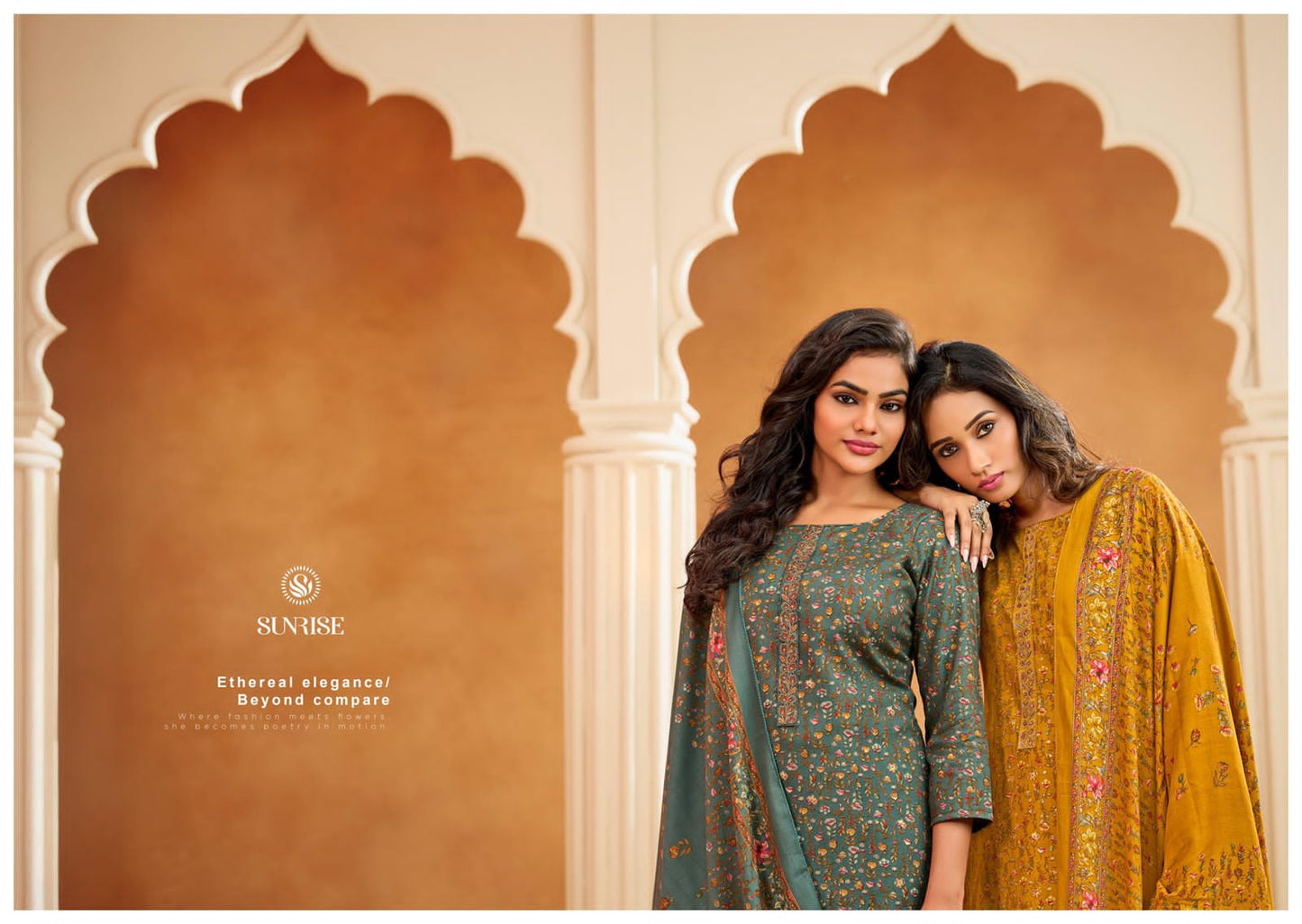 Shivangi Vol 2 Sunrise Pashmina Suits Supplier Gujarat