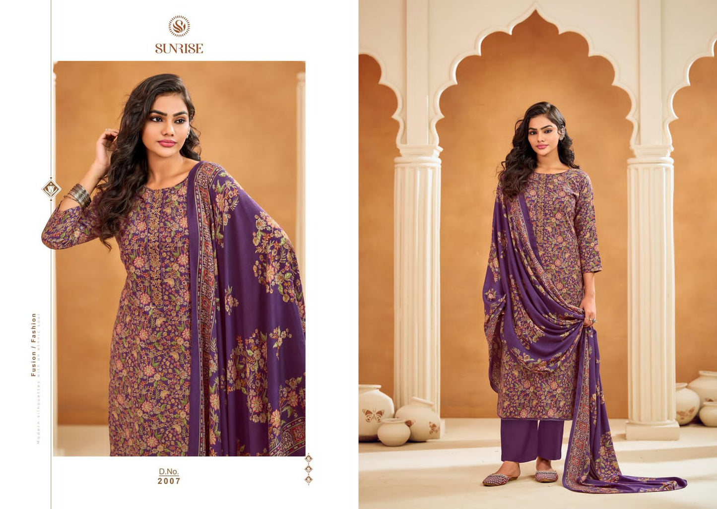 Shivangi Vol 2 Sunrise Pashmina Suits Supplier Gujarat