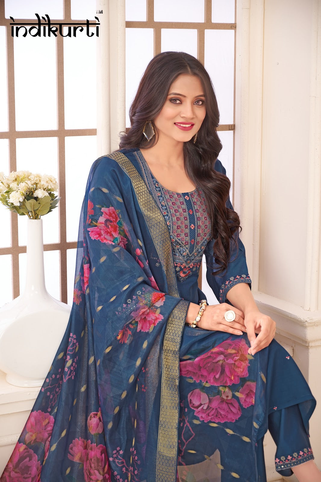 Shivani 4 Indikurti Pv Readymade Pant Style Suits Supplier Gujarat