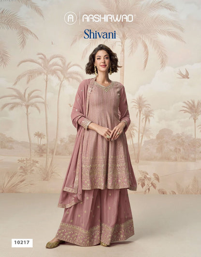 Shivani Aashirwad Creation Georgette Readymade Plazzo Style Suits Manufacturer India