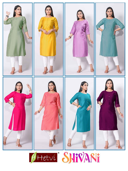 Shivani Hetvi Vetican Kurti With Pocket Wholesale Price