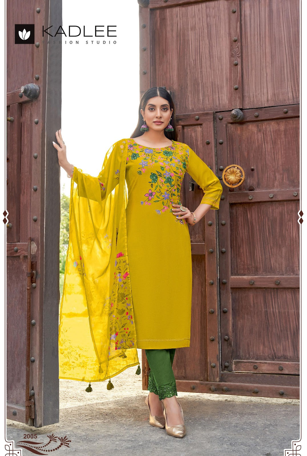Shivani Kadlee Viscose Weaving Readymade Pant Style Suits Wholesale Rate