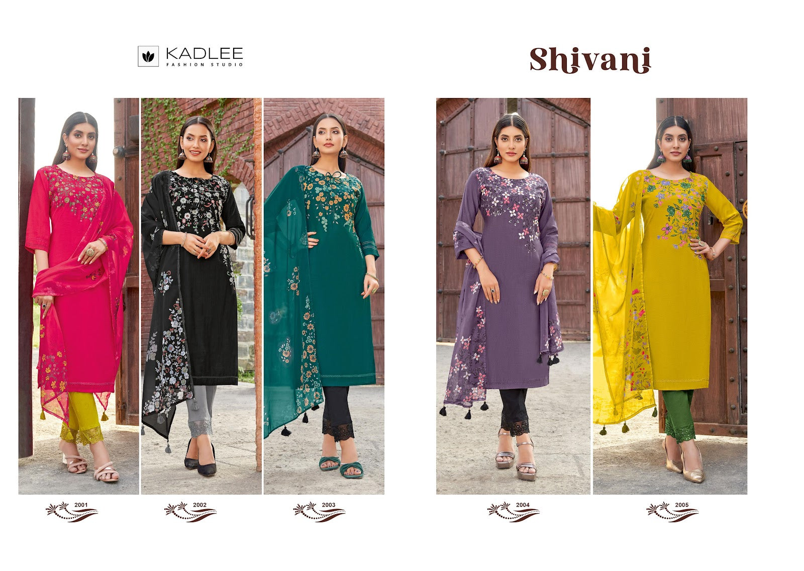 Shivani Kadlee Viscose Weaving Readymade Pant Style Suits Wholesale Rate
