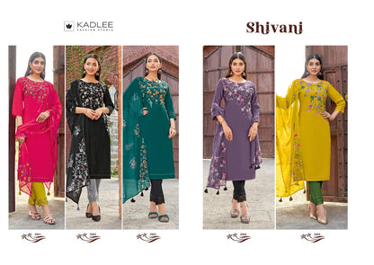 Shivani Kadlee Viscose Weaving Readymade Pant Style Suits Wholesale Rate