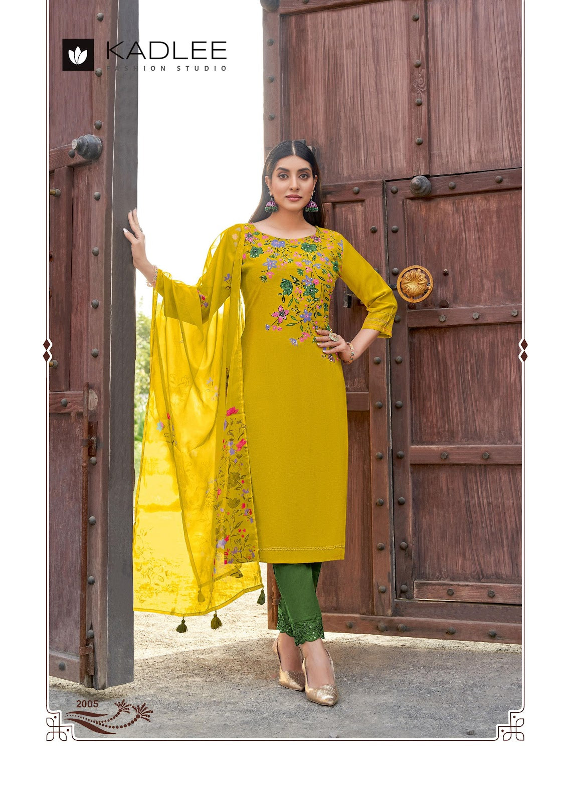 Shivani Kadlee Viscose Weaving Readymade Pant Style Suits Wholesale Rate