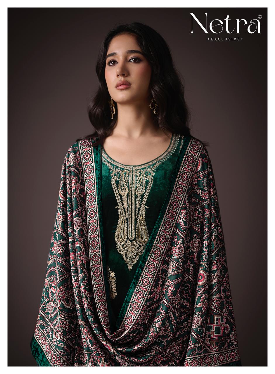 Shivani Netra Velvet Suits Exporter India