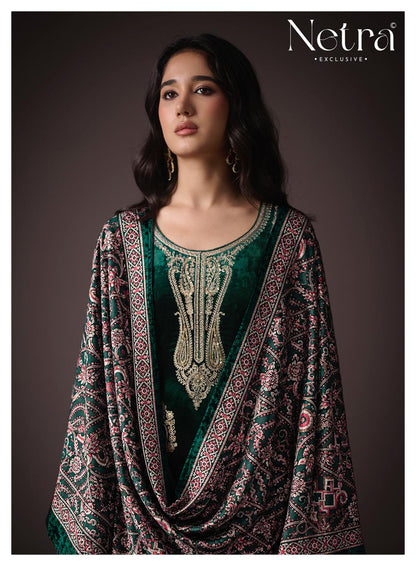 Shivani Netra Velvet Suits Exporter India