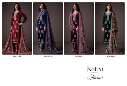Shivani Netra Velvet Suits Exporter India