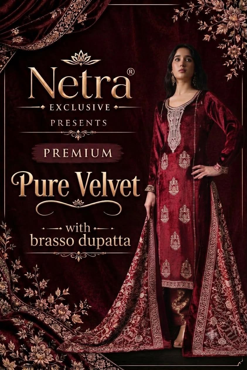 Shivani Netra Velvet Suits Exporter India