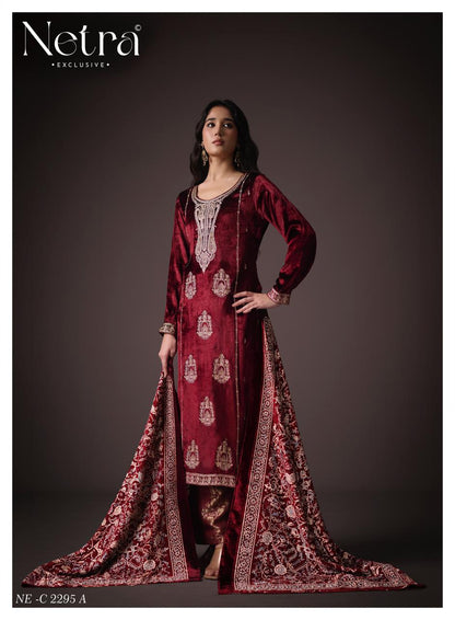 Shivani Netra Velvet Suits Exporter India