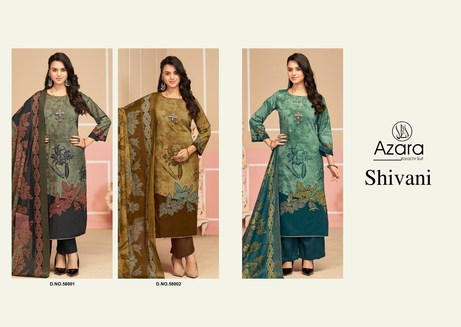 Shivani Radhika Fashion Azara Lawn Cotton Karachi Salwar Suits Wholesale Price