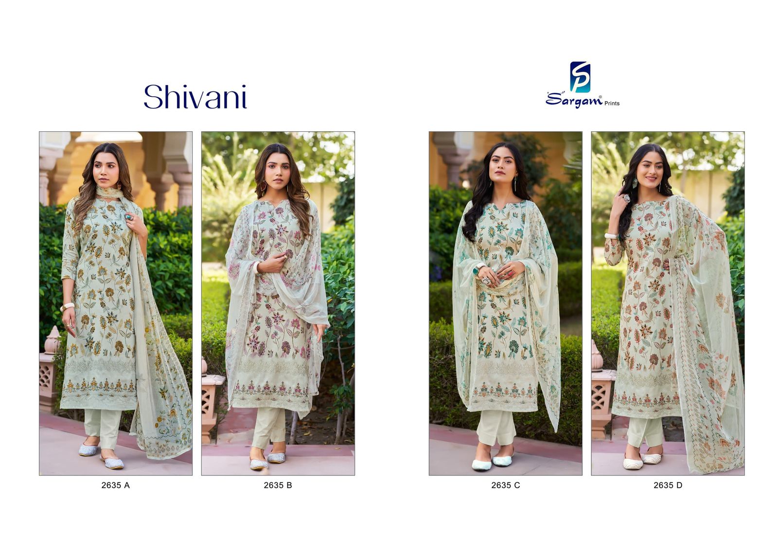 Shivani Sargam Prints Pure Jam Pant Style Suits Manufacturer India