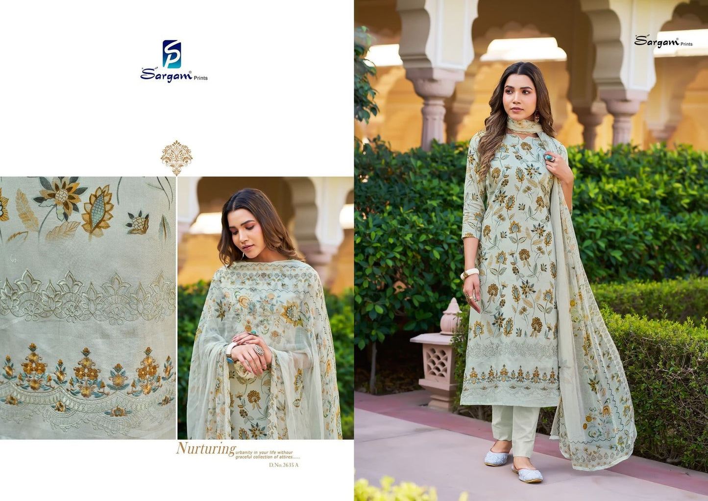 Shivani Sargam Prints Pure Jam Pant Style Suits Manufacturer India