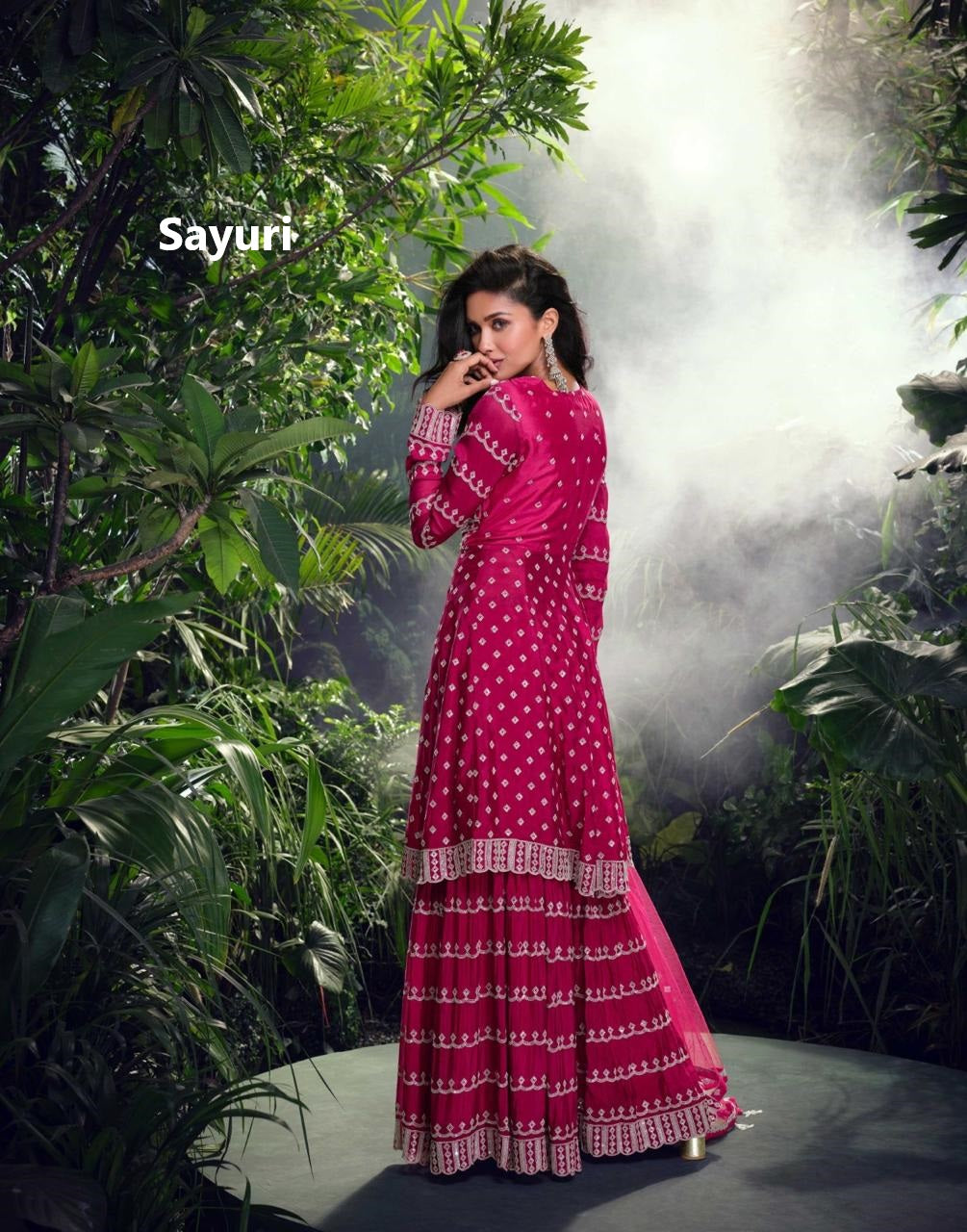 Shivani Sayuri Silk Readymade Suits Wholesaler Ahmedabad