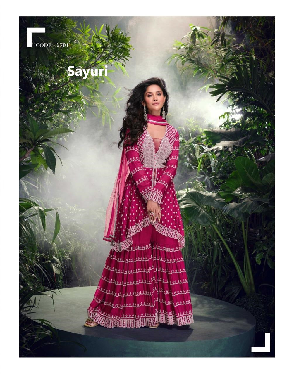 Shivani Sayuri Silk Readymade Suits Wholesaler Ahmedabad