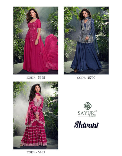Shivani Sayuri Silk Readymade Suits Wholesaler Ahmedabad