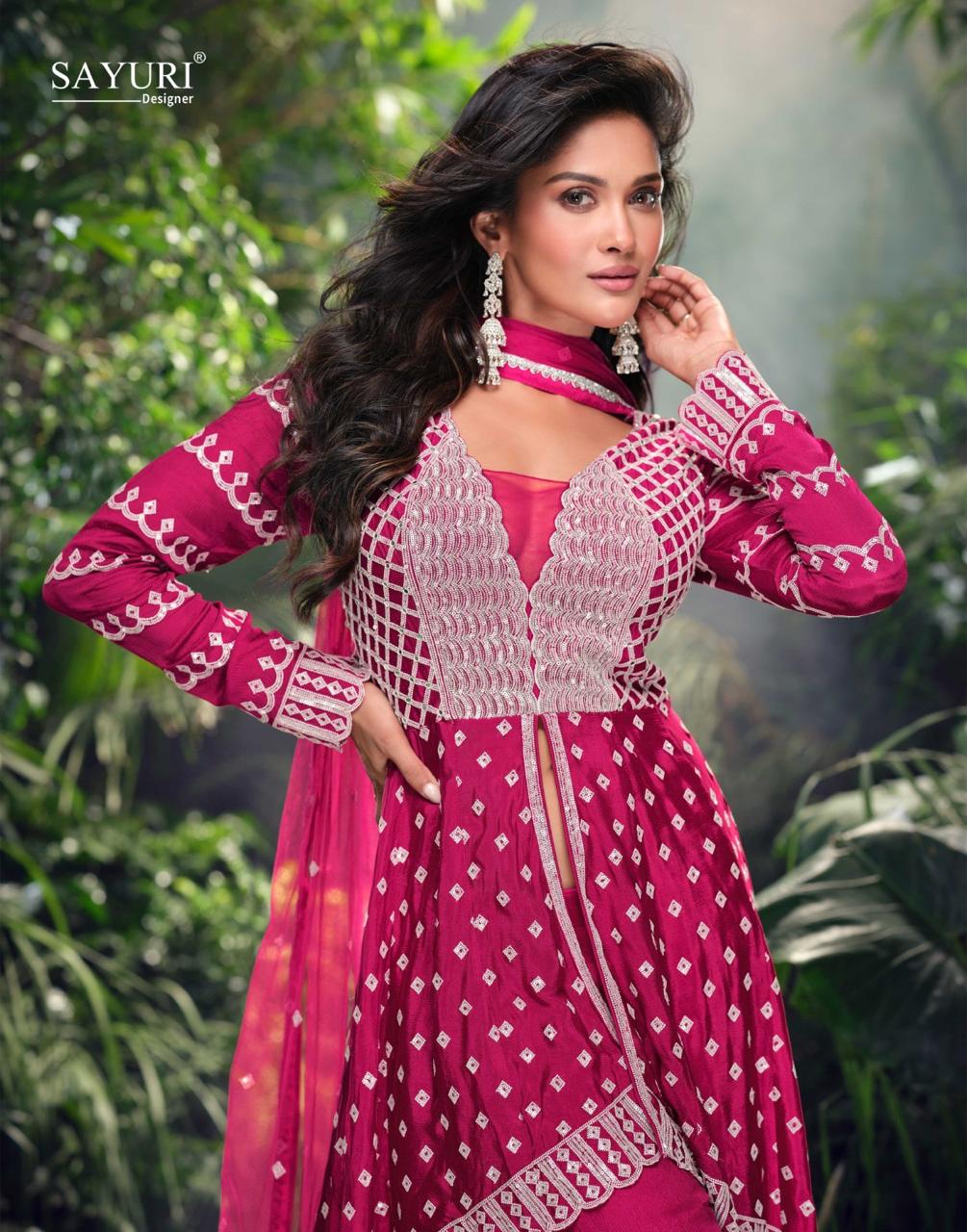 Shivani Sayuri Silk Readymade Suits Wholesaler Ahmedabad