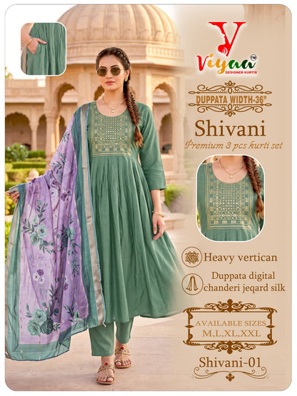 Shivani Viyaa Vertican Readymade Anarkali Suits Wholesale