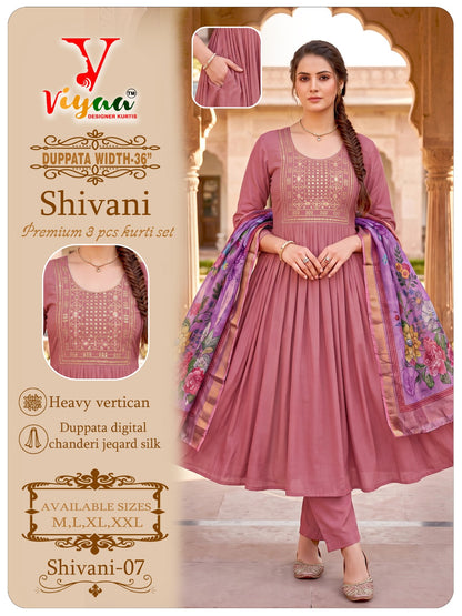 Shivani Viyaa Vertican Readymade Anarkali Suits Wholesale