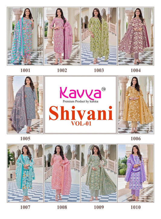 Shivani Vol 1 Kavya Readymade Cotton Pant Suits Wholesale