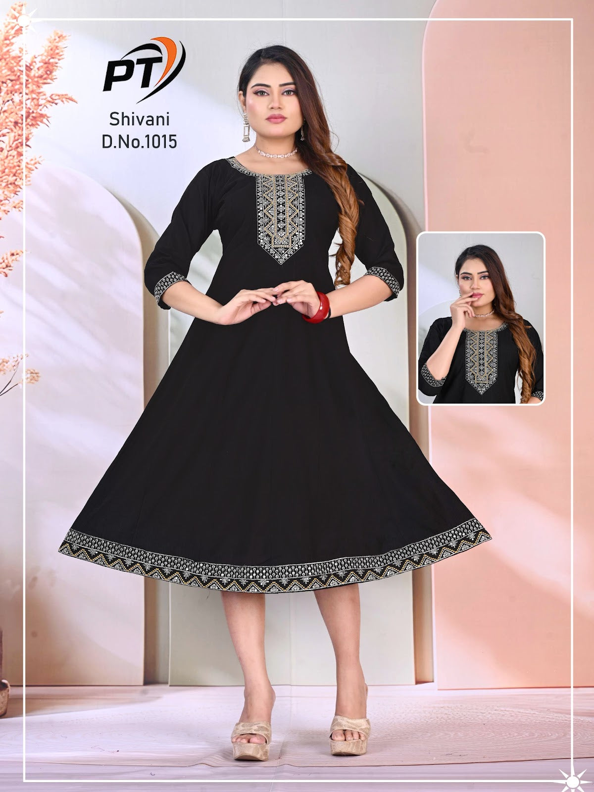 Shivani Vol 1 Pt Vertical Anarkali Kurtis Wholesaler