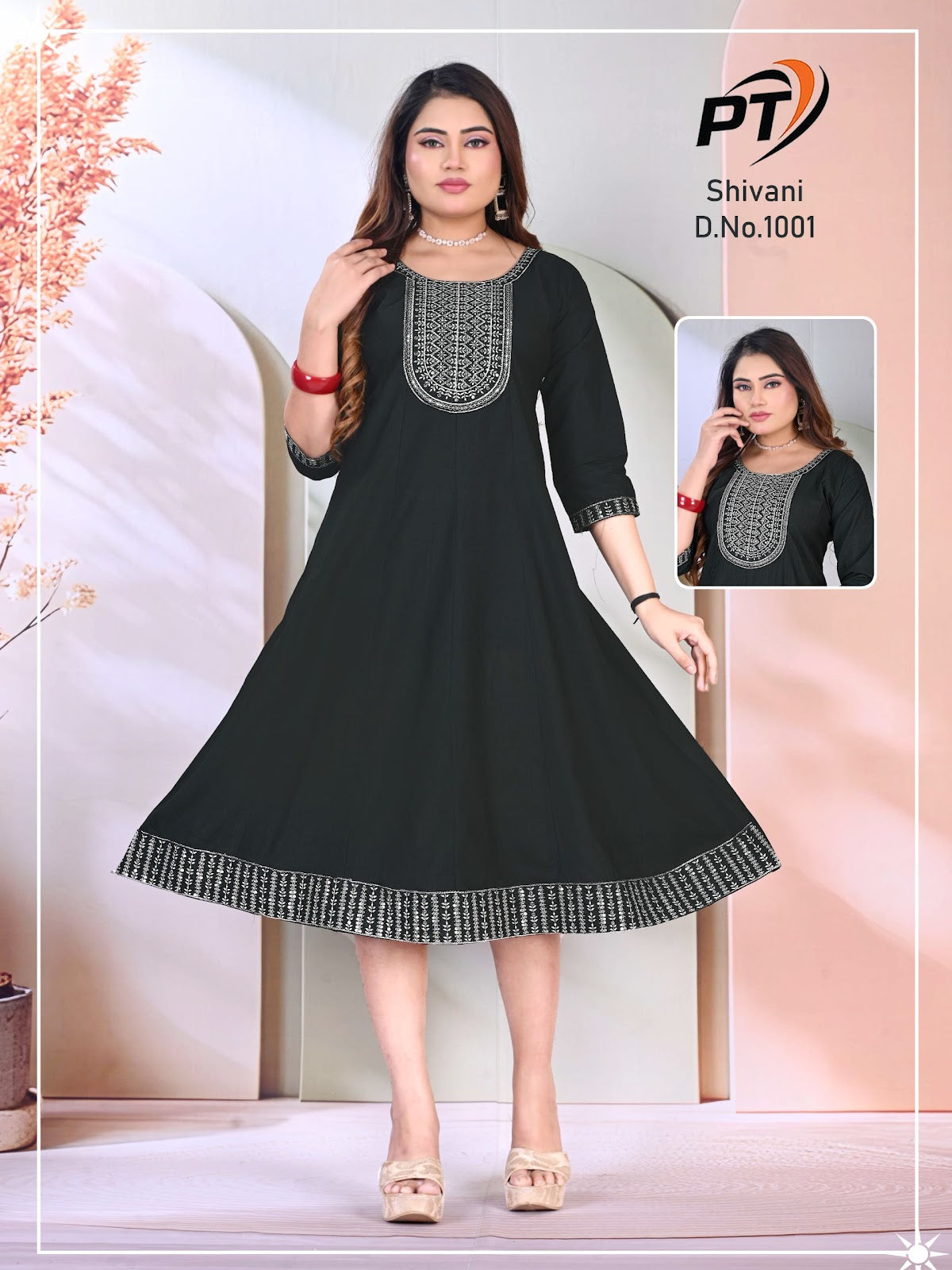 Shivani Vol 1 Pt Vertical Anarkali Kurtis Wholesaler
