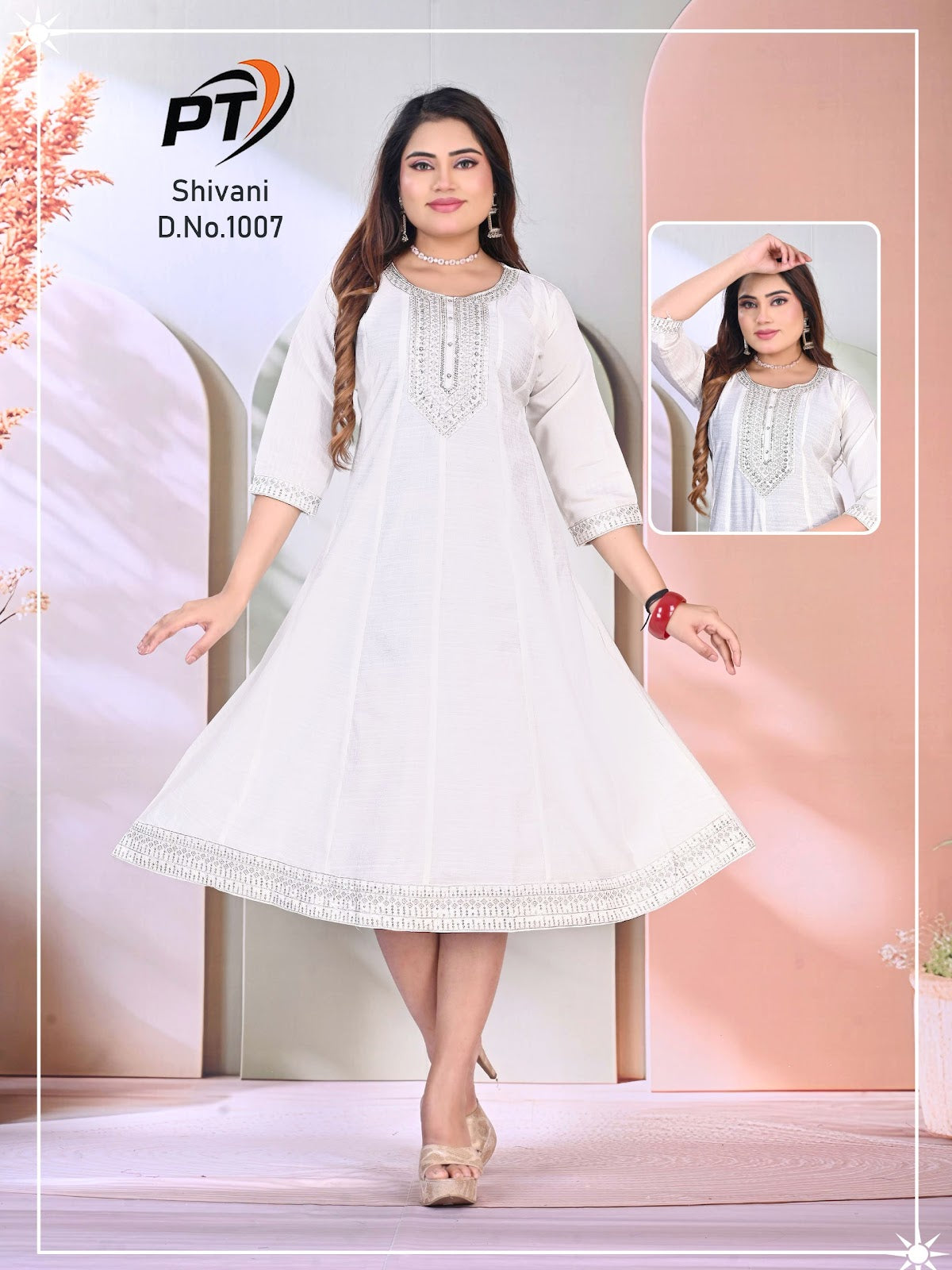Shivani Vol 1 Pt Vertical Anarkali Kurtis Wholesaler