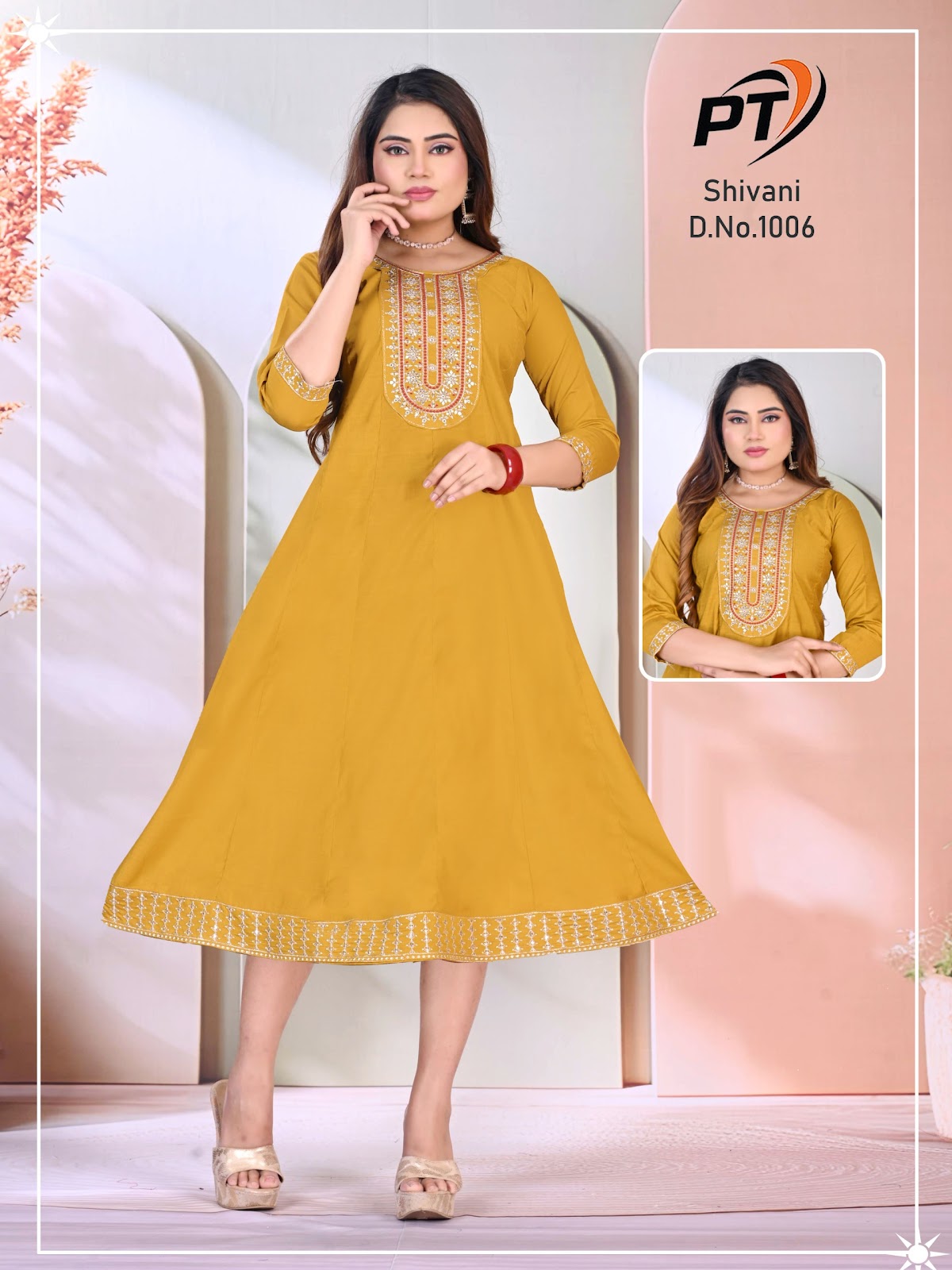 Shivani Vol 1 Pt Vertical Anarkali Kurtis Wholesaler