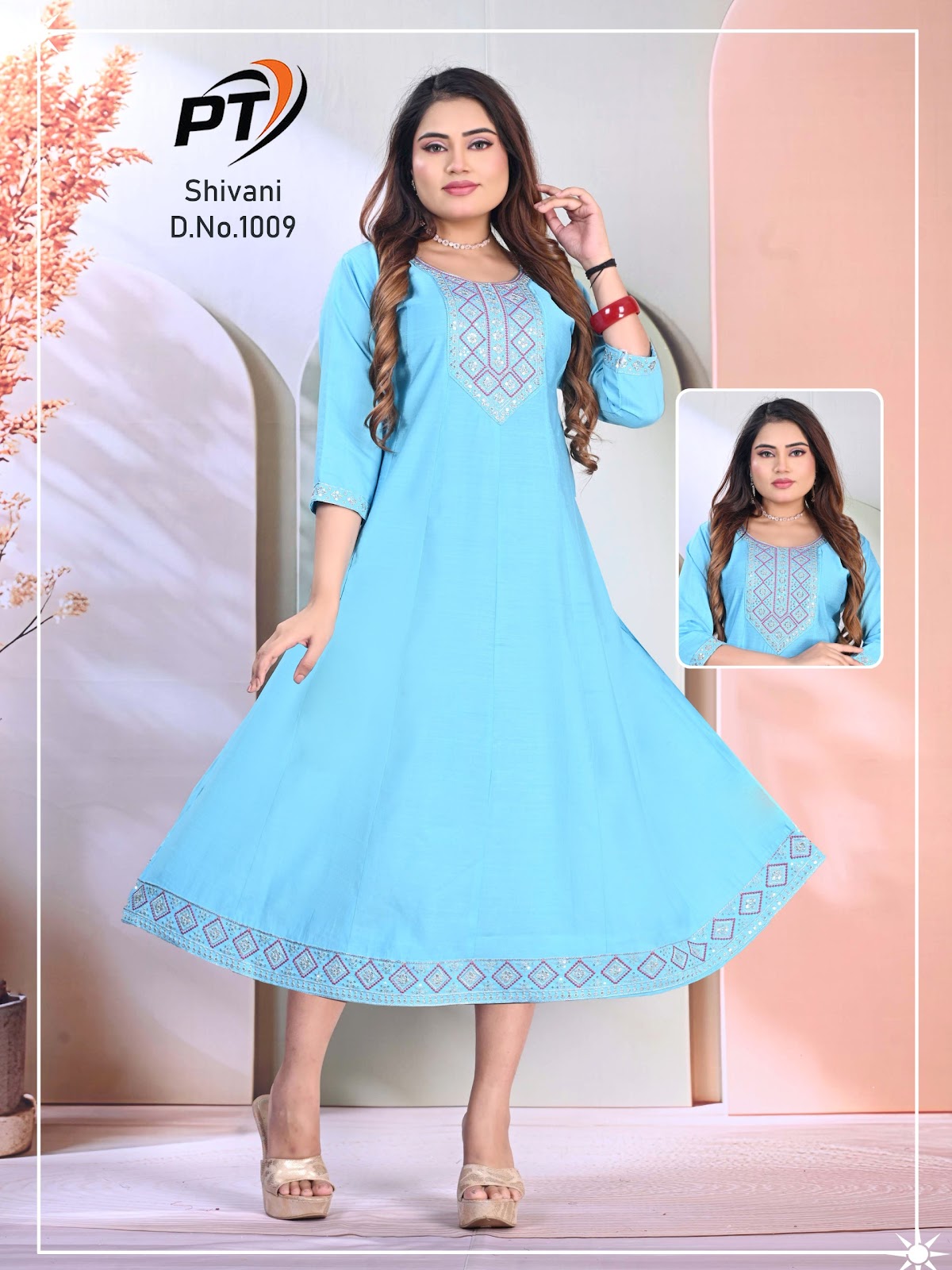 Shivani Vol 1 Pt Vertical Anarkali Kurtis Wholesaler