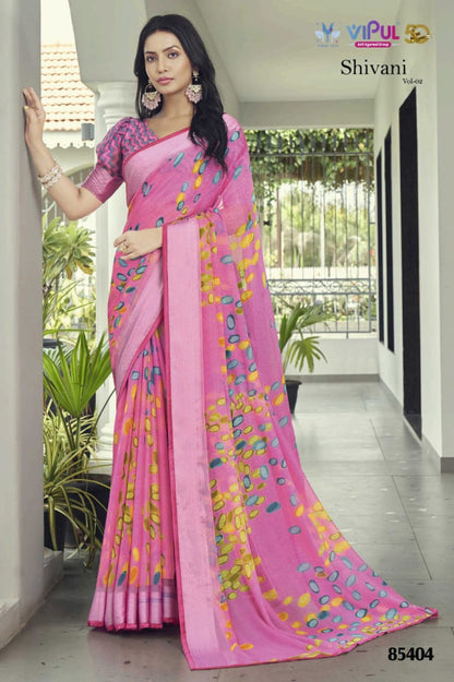 Shivani Vol 2 85401-85412 Vipul Georgette Sarees Exporter