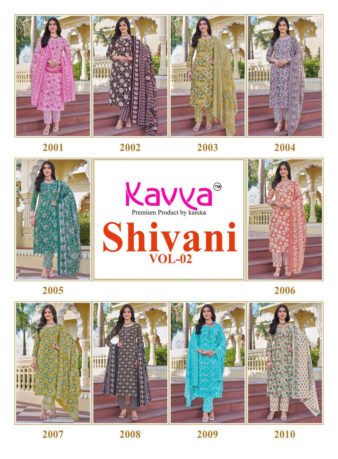 Shivani Vol 2 Kavya Readymade Cotton Pant Suits Wholesaler India