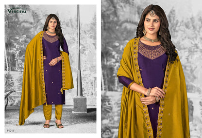 Shivani Vol 2 Vishnu Impex Vichitra Silk Pant Style Suits Exporter India