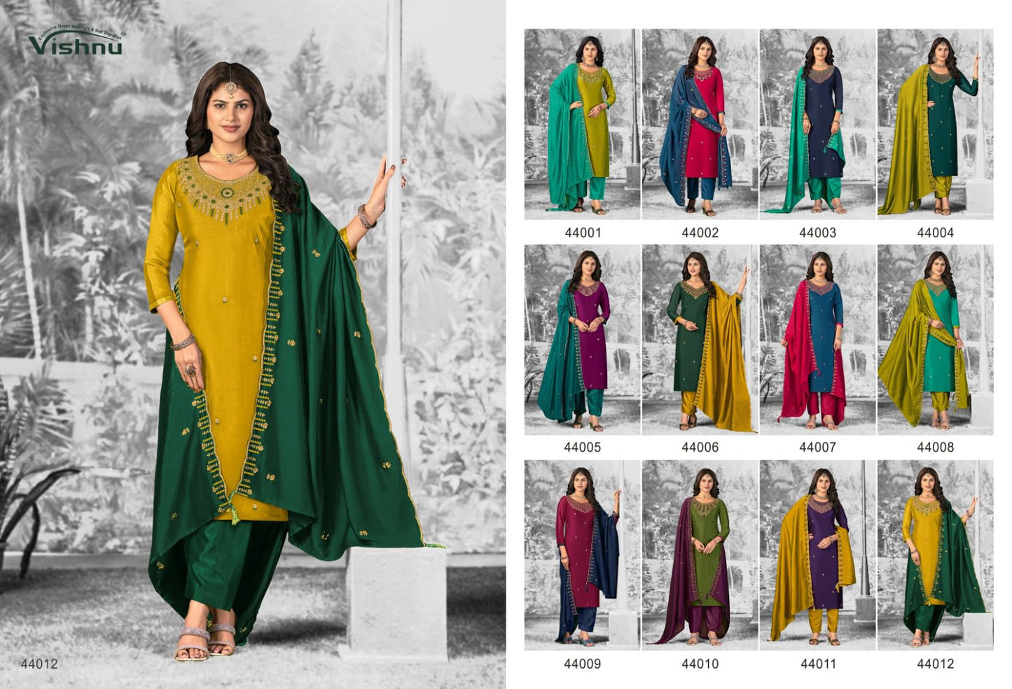 Shivani Vol 2 Vishnu Impex Vichitra Silk Pant Style Suits Exporter India
