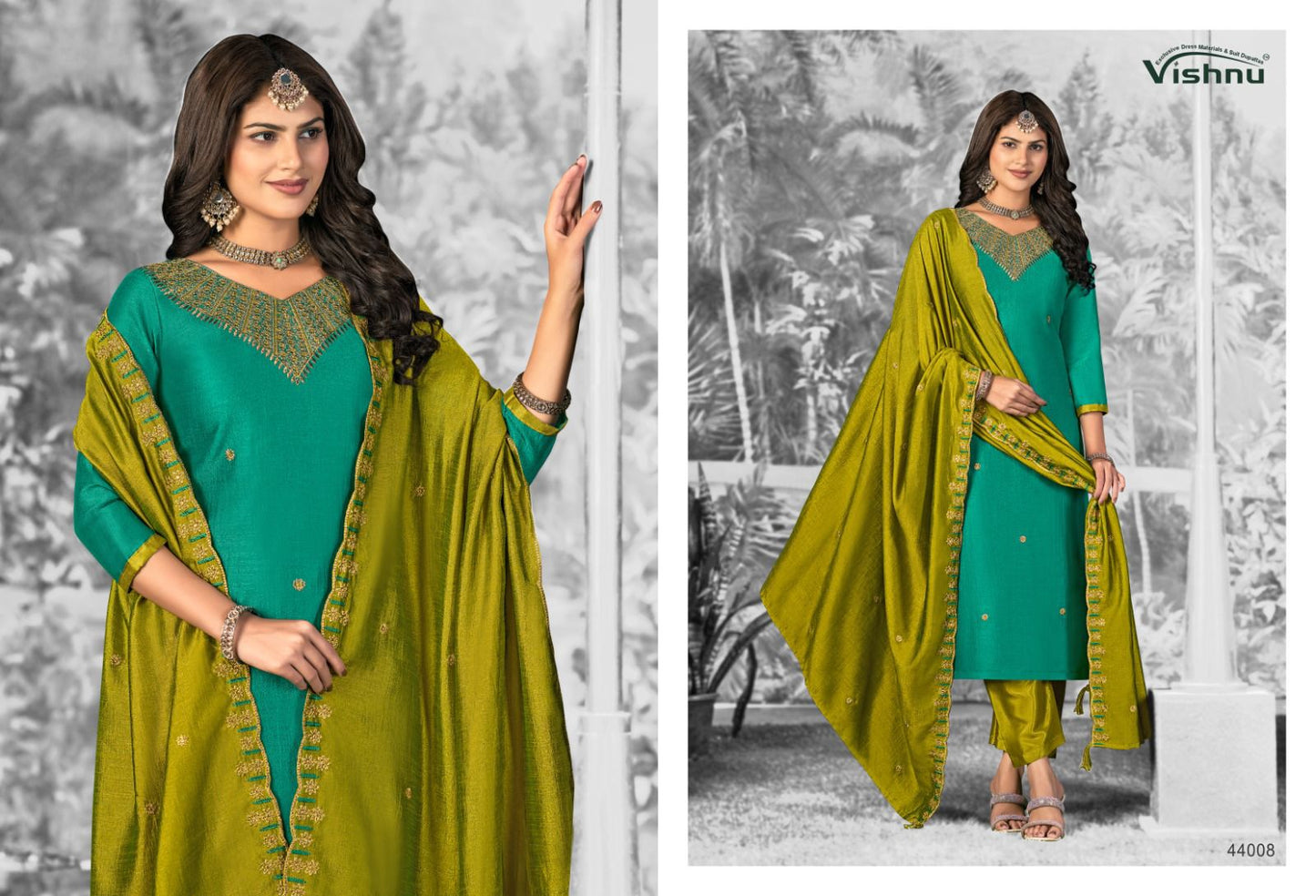 Shivani Vol 2 Vishnu Impex Vichitra Silk Pant Style Suits Exporter India