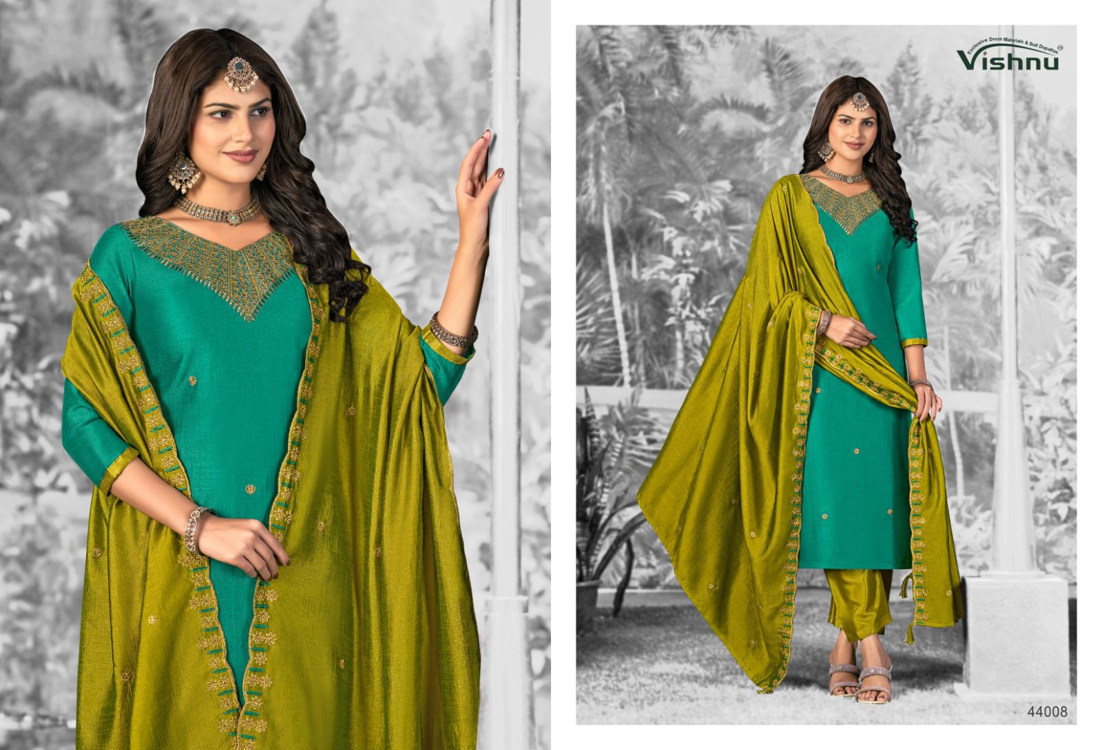 Shivani Vol 2 Vishnu Impex Vichitra Silk Pant Style Suits Exporter India