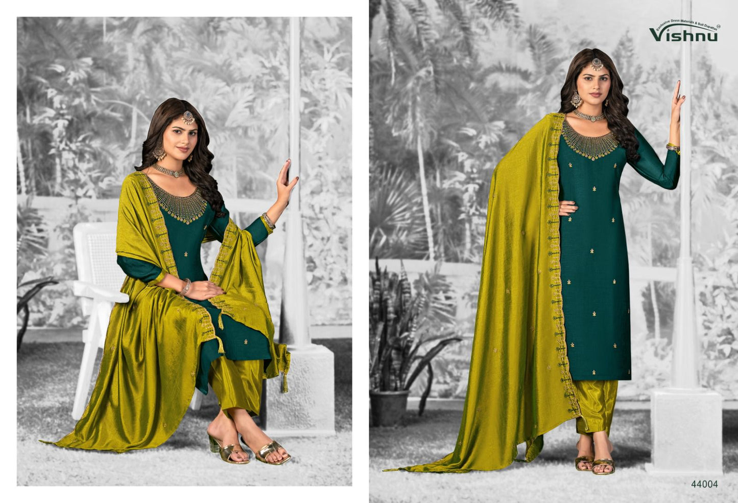 Shivani Vol 2 Vishnu Impex Vichitra Silk Pant Style Suits Exporter India