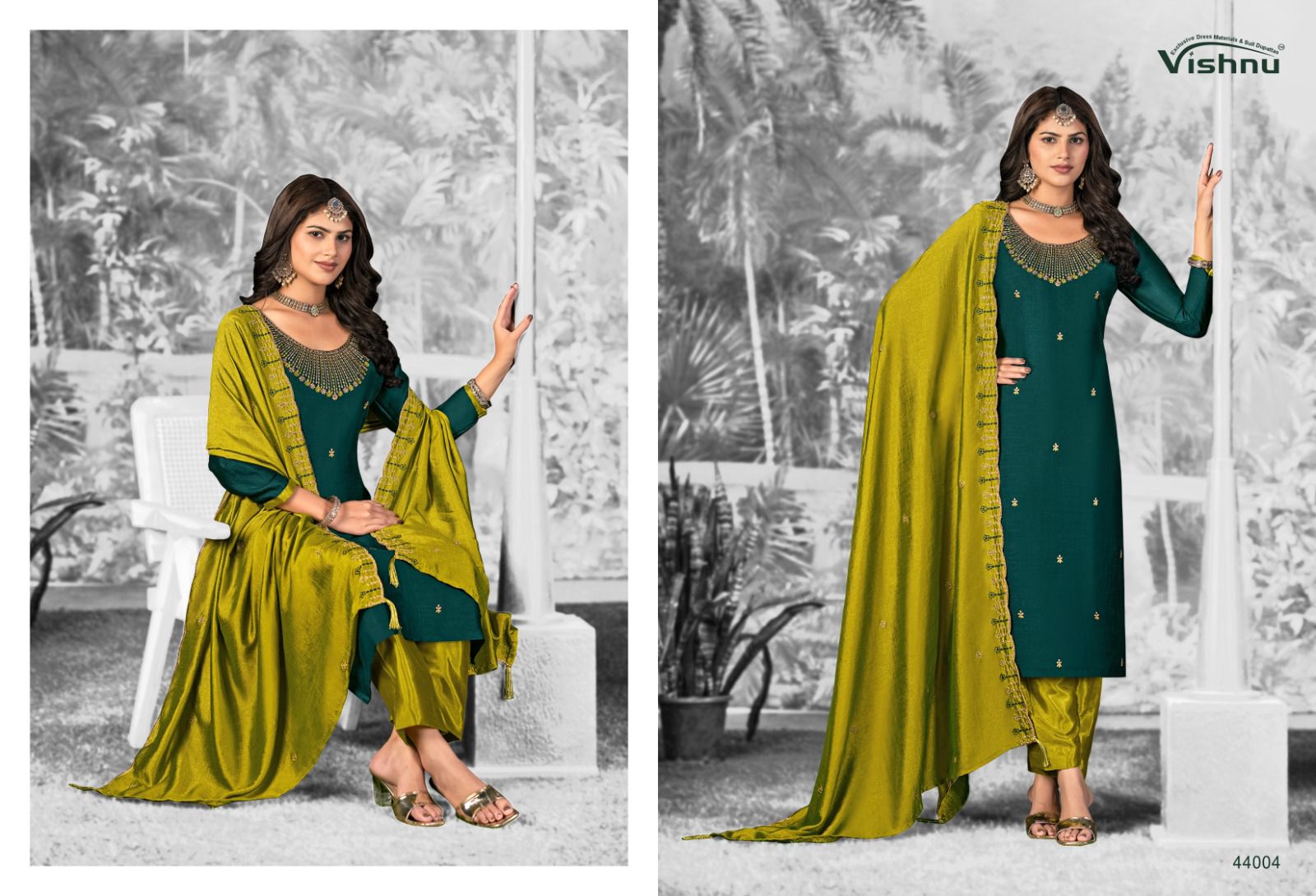 Shivani Vol 2 Vishnu Impex Vichitra Silk Pant Style Suits Exporter India