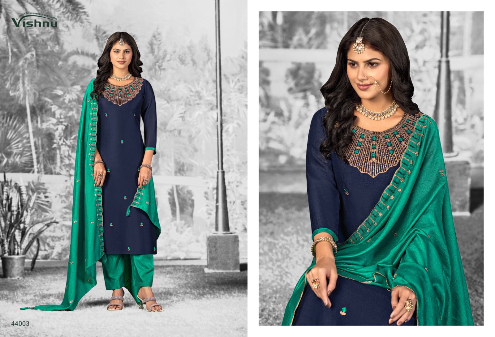 Shivani Vol 2 Vishnu Impex Vichitra Silk Pant Style Suits Exporter India