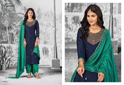 Shivani Vol 2 Vishnu Impex Vichitra Silk Pant Style Suits Exporter India