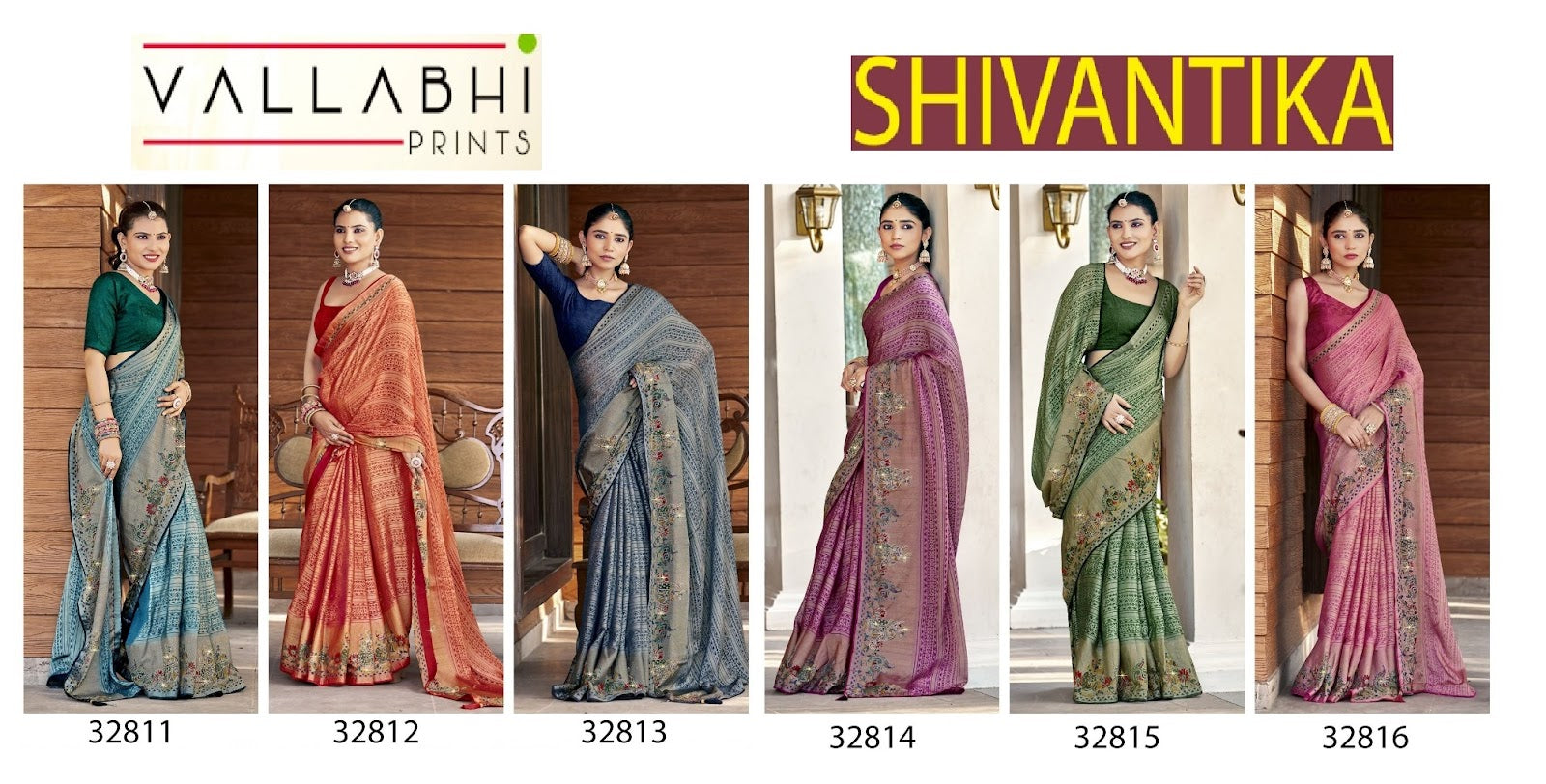 Shivantika Vallabhi Prints Brasso Sarees Wholesaler Ahmedabad